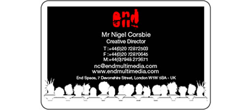 END Multimedia - business card